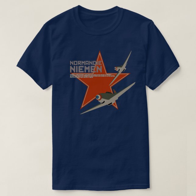Escadron de Chasse 2/30 Normandie-Niemen T-Shirt (Design Front)