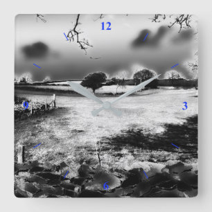 Escape By Moonlight Square Wall Clock