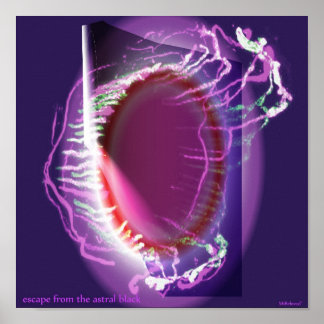 escape from the astral black poster