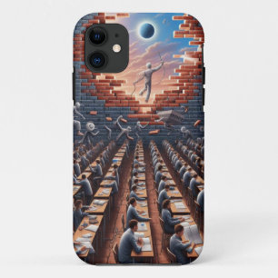 Escape from the Matrix: Surreal Exam Room iPhone 11 Case