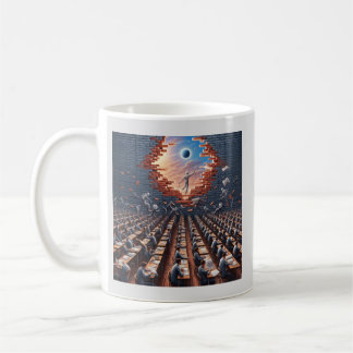 Escape from the Matrix: Surreal Exam Room Coffee Mug