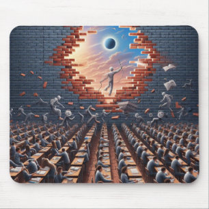 Escape from the Matrix: Surreal Exam Room Mouse Pad