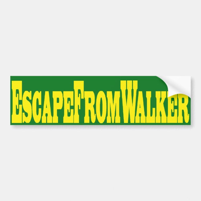 Escape From Walker Bumper Sticker (Front)