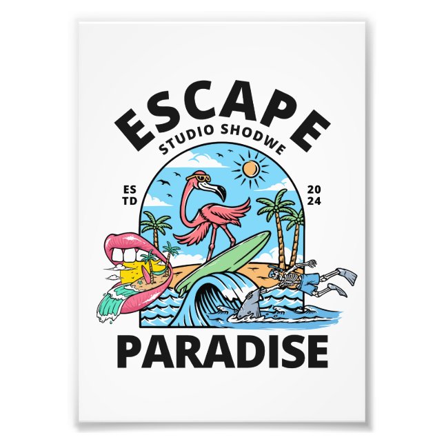 Escape Paradise Photo Print (Front)