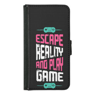 escape reality and play game   samsung galaxy s5 wallet case