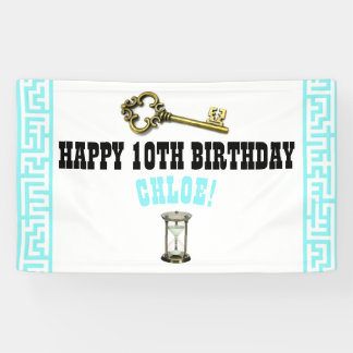 Escape Room Birthday Banner
