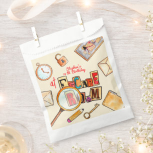 Escape room birthday favour bag