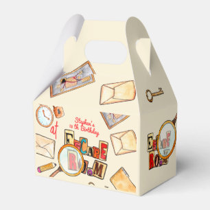Escape room birthday favour box