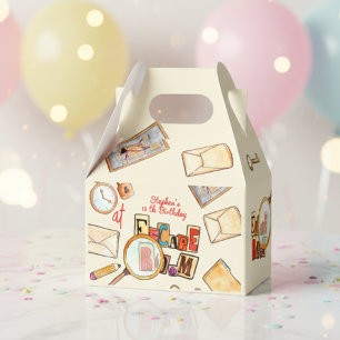 Escape room birthday favour box