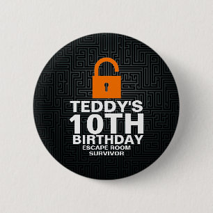 Escape Room Birthday Party Mystery Party Favour 6 Cm Round Badge