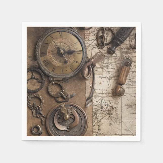 Escape Room Game Birthday Party Napkin (Front)