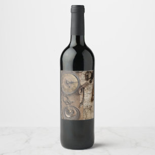 Escape Room Game Birthday Party Wine Label