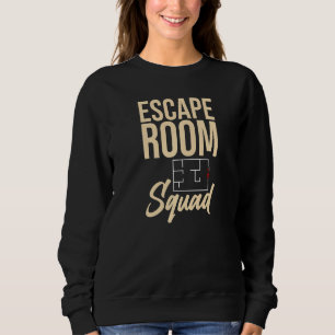 Escape Room Game Exit Puzzle Boxes Board Horror  1 Sweatshirt