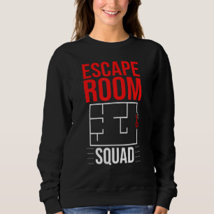 Escape Room Game Exit Puzzle Boxes Board Horror 3 Sweatshirt