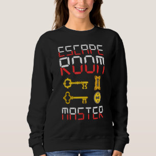 Escape Room Game Exit Puzzle Boxes Board Horror Sweatshirt
