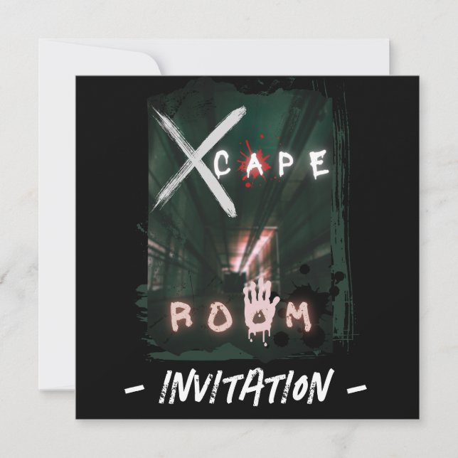 Escape Room Hidden Enigma Invitation (Front)