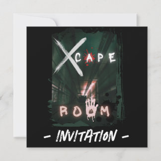 Escape Room Hidden Enigma Invitation
