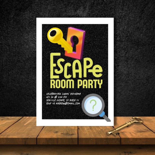 Escape Room Party Invitation (Creator Uploaded)