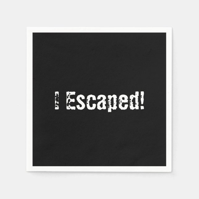 "Escape Room" Party Paper Napkins (Front)