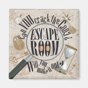 Escape Room Party Scavenger Hunt Magnet