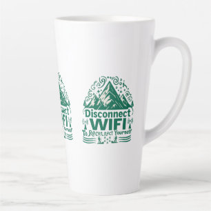 Escape the Digital Reconnect with Nature Latte Mug