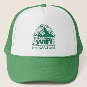 Escape the Digital Reconnect with Nature Trucker Hat