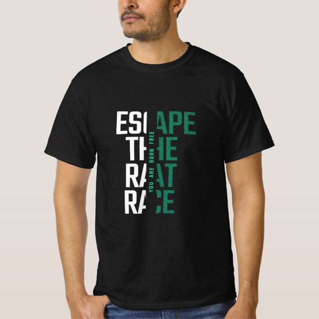 Escape The rat race half sleeve Tshirts (Front)