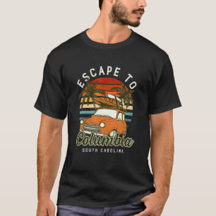 Escape To Columbia Beach South Carolina Ocean Sc S T-Shirt