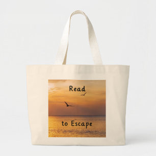Escape to Read Tote Bag Book Lover Reading Bag