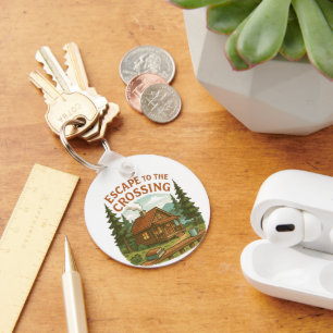 ESCAPE TO THE CROSSING Maggie Sullivan Cosy Cabin Key Ring