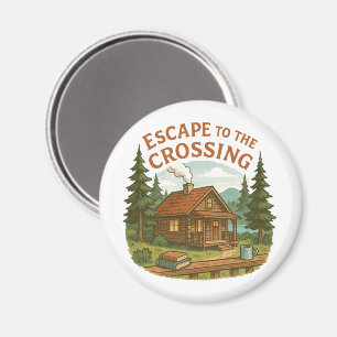 ESCAPE TO THE CROSSING Maggie Sullivan Cosy Cabin Magnet