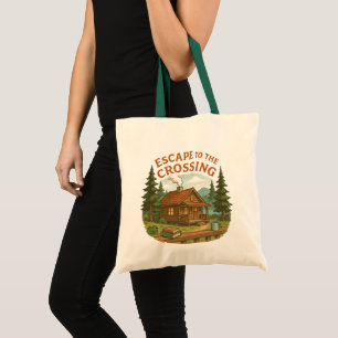 ESCAPE TO THE CROSSING Maggie Sullivan Cosy Cabin Tote Bag