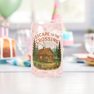 ESCAPE TO THE CROSSING Maggie Sullivan Cozy Cabin Can Glass