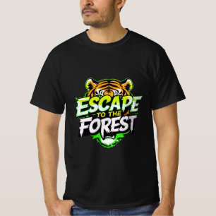 Escape to the Forest Tiger  T-Shirt