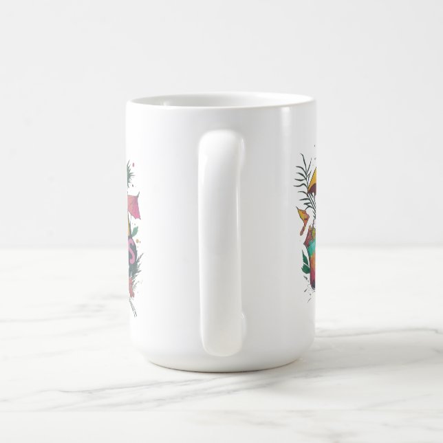 Escape with a Sip: Umbrella Drinks Coffee Mug (Handle)