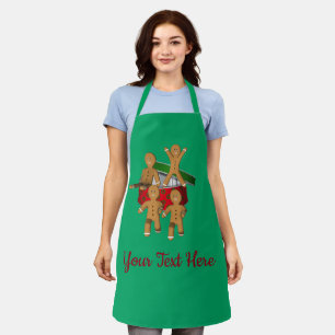 Escaping Gingerbread Men Personalised Apron
