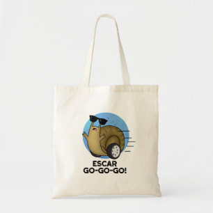 Escar-go-go-go Funny French Snail Pun Tote Bag