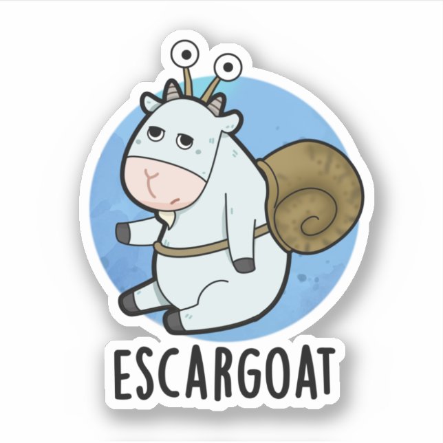Escar-goat Funny French Snail Pun  (Front)