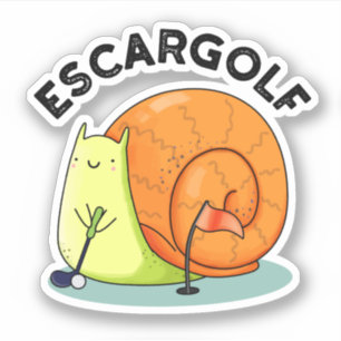 Escar-golf Funny Escargot Snail Pun
