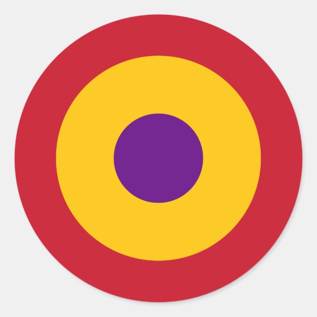 Escarapela de la República Española Classic Round Sticker (Front)