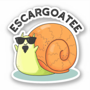 Escargoatee Funny Snail Escargot Pun