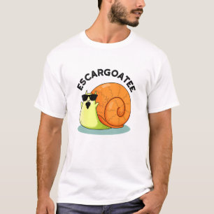 Escargoatee Funny Snail Escargot Pun  T-Shirt