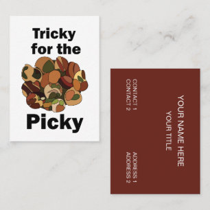 Escargot French Food Tricky For The Picky Funny Business Card