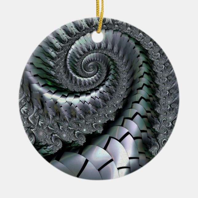 Escheresque Ceramic Ornament (Front)