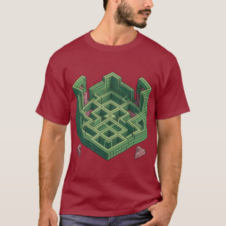 Escher's Maze: Intricate Geometric Puzzle T-Shirt