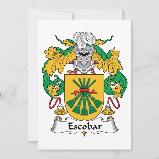 Escobar Family Crest (Front)