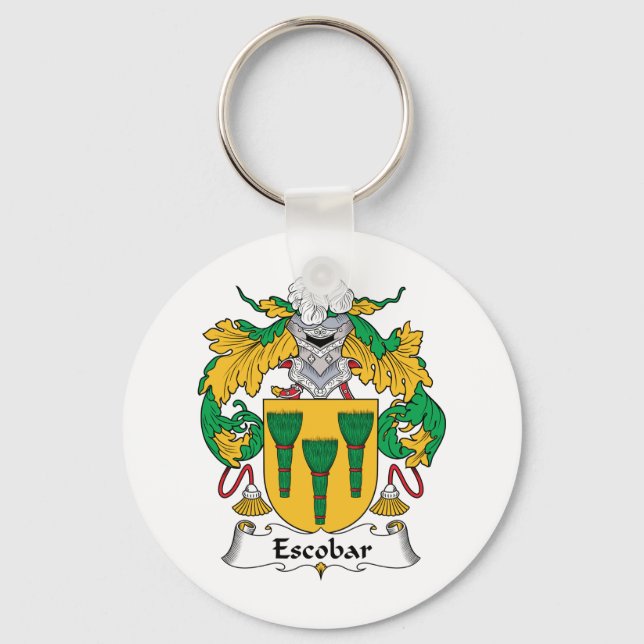 Escobar Family Crest Key Ring (Front)
