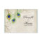 Escort Table Cards - Peacock Feathers Wedding Set