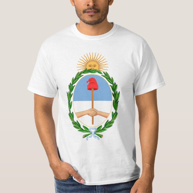 Escudo de Argentina - Coat of arms of Argentina T-Shirt (Front)