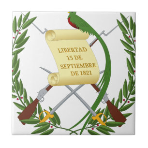 Escudo de armas de Guatemala - Coat of arms Ceramic Tile